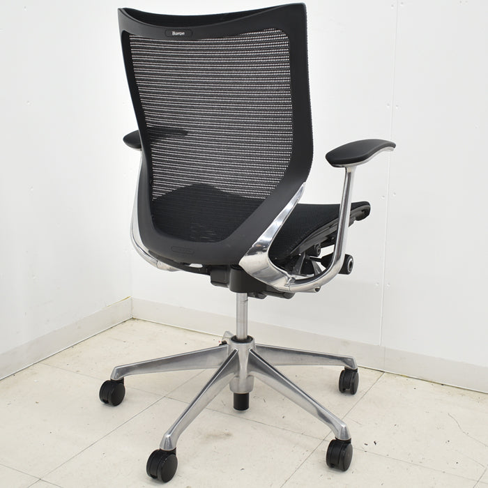 【中古】オカムラ バロン ローバック 固定肘(新型肘パット)ポリッシュ 2025012302【中古オフィス家具】