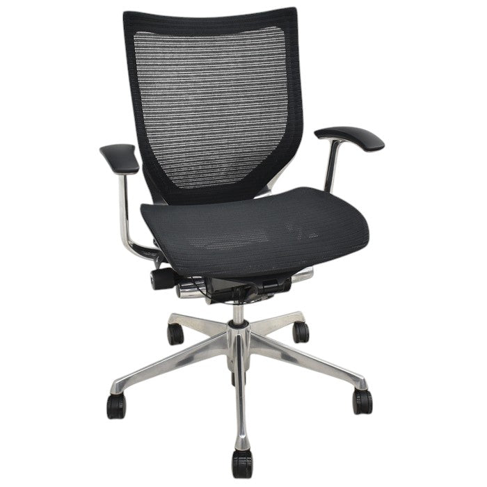 【中古】オカムラ バロン ローバック 固定肘(新型肘パット)ポリッシュ 2025012302【中古オフィス家具】