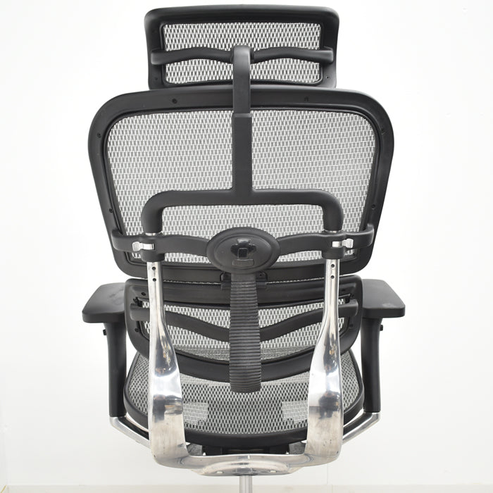 【中古】エルゴヒューマン ベーシック 可動肘 ヘッドレスト ポリッシュ 2025012803【中古オフィス家具】