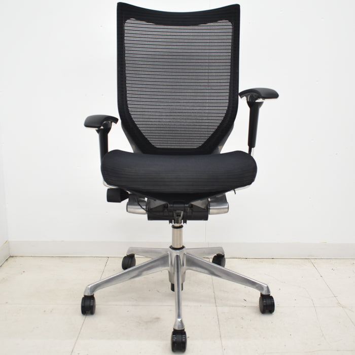 【中古】オカムラ バロン ハイバック 可動肘(新型肘パット)ポリッシュ 2025020305【中古オフィス家具】