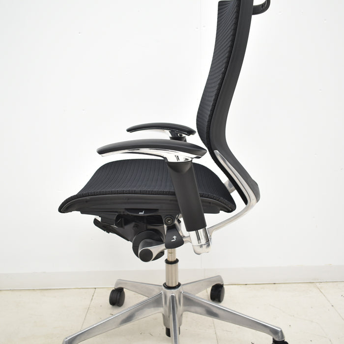 【中古】オカムラ バロン ハイバック 可動肘(新型肘パット)ポリッシュ 2025020305【中古オフィス家具】