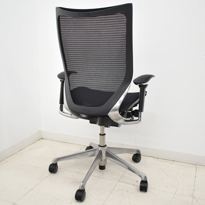 【中古】オカムラ バロン ハイバック 可動肘(新型肘パット)ポリッシュ 2025020305【中古オフィス家具】