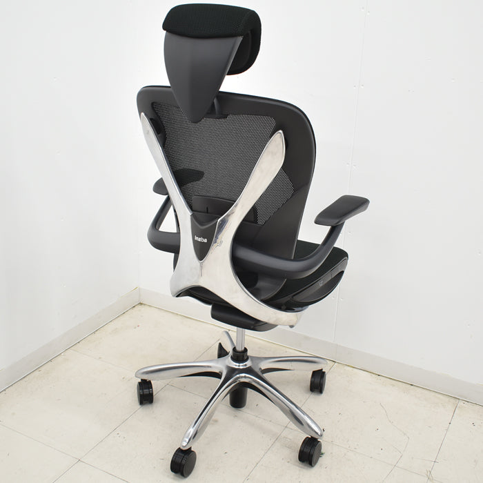 【中古】イナバ エクセア ヘッドレスト(可動式)可動肘 ランバーサポート ポリッシュ 2025020404【中古オフィス家具】