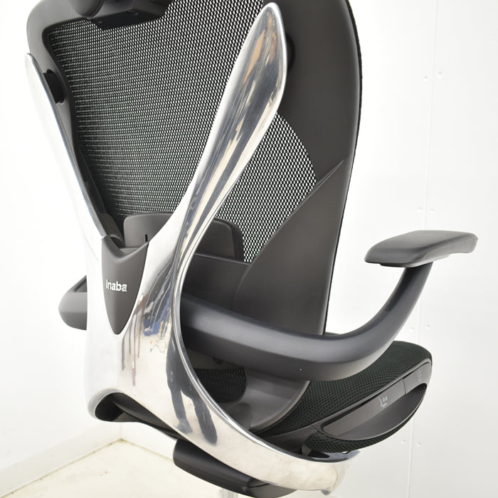 【中古】イナバ エクセア ヘッドレスト(可動式)可動肘 ランバーサポート ポリッシュ 2025020404【中古オフィス家具】