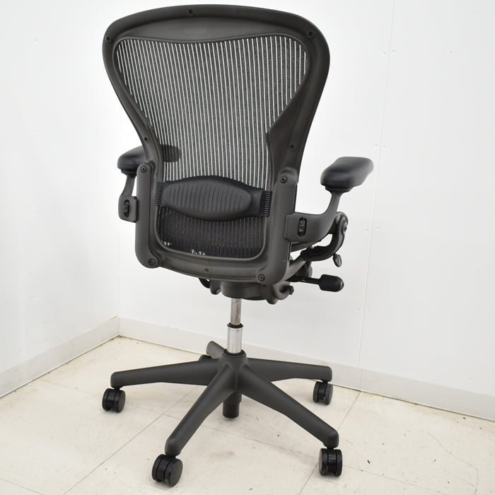 【中古】ハーマンミラー アーロンチェア Bサイズ フル装備 ランバーサポート 2025022004【中古オフィス家具】