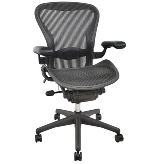 【中古】ハーマンミラー アーロンチェア Bサイズ フル装備 ランバーサポート 2025022004【中古オフィス家具】