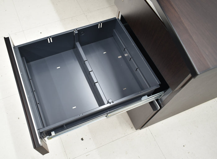 【配送料金見積もり対応となります】イトーキ XVシリーズ 役員用両袖机 アール型天板 サブテーブル 幅2790 2025030501【中古】【中古オフィス家具】