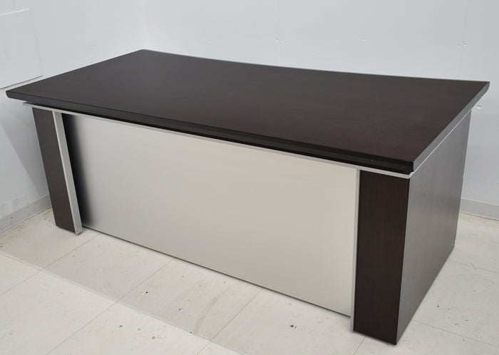 【配送料金見積もり対応となります】イトーキ XVシリーズ 役員用両袖机 アール型天板 サブテーブル 幅2790 2025030501【中古】【中古オフィス家具】