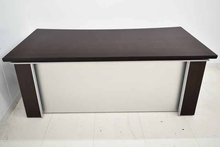 【配送料金見積もり対応となります】イトーキ XVシリーズ 役員用両袖机 アール型天板 サブテーブル 幅2790 2025030501【中古】【中古オフィス家具】