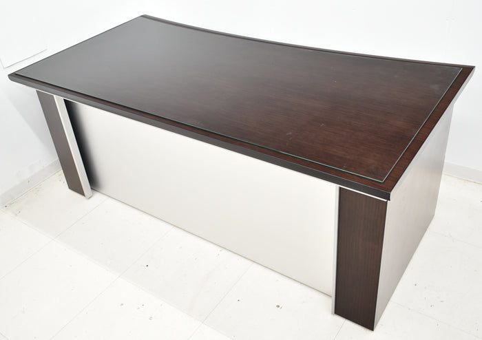 【配送料金見積もり対応となります】イトーキ XVシリーズ 役員用両袖机 アール型天板 サブテーブル 幅2790 2025030501【中古】【中古オフィス家具】