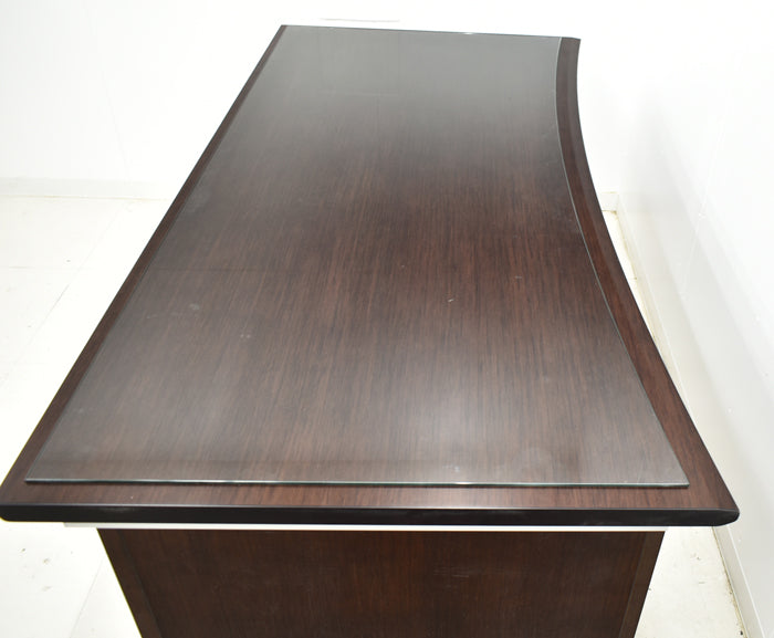 【配送料金見積もり対応となります】イトーキ XVシリーズ 役員用両袖机 アール型天板 サブテーブル 幅2790 2025030501【中古】【中古オフィス家具】