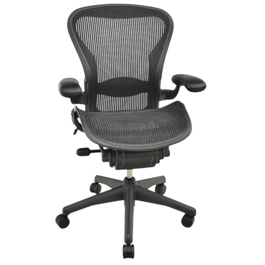 【中古】ハーマンミラー アーロンチェア Bサイズ スタンダード ランバーサポート 2025030605【中古オフィス家具】