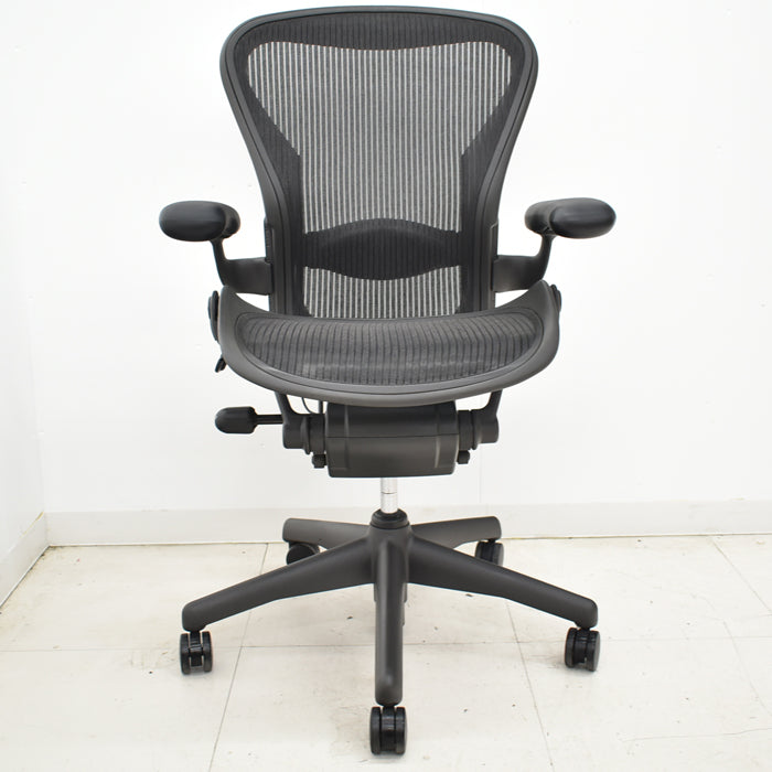 【中古】ハーマンミラー アーロンチェア Bサイズ スタンダード ランバーサポート 2025031106【中古オフィス家具】