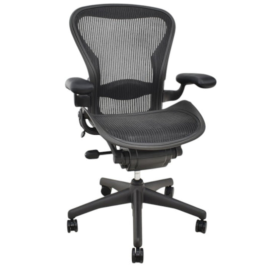 【中古】ハーマンミラー アーロンチェア Bサイズ スタンダード ランバーサポート 2025031106【中古オフィス家具】