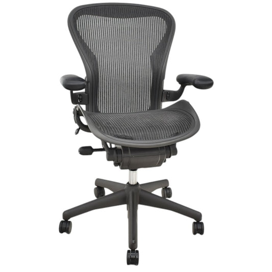 【中古】ハーマンミラー アーロンチェア Bサイズ フル装備 2025031107【中古オフィス家具】