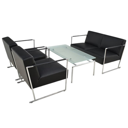 【中古】オカムラ L474シリーズ 応接4点セット 幅1210 2025031702【中古オフィス家具】