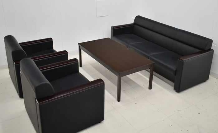【中古】オカムラ+イトーキ 8328シリーズ 応接4点セット 幅1780 2025031703【中古オフィス家具】