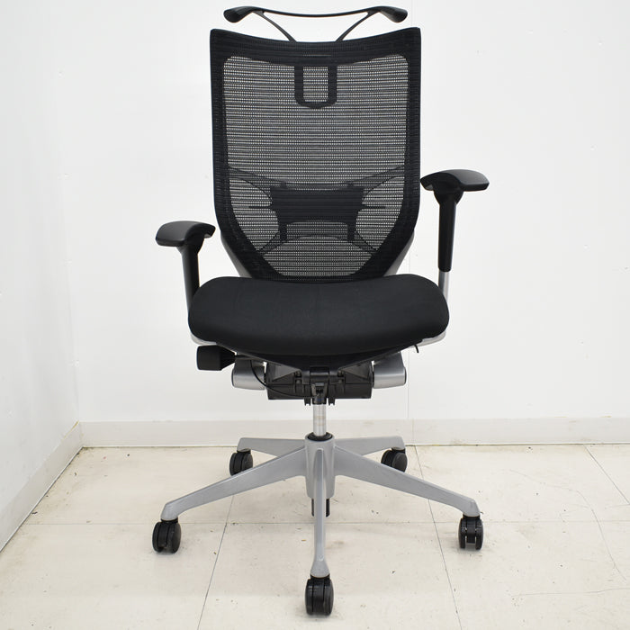 【中古】オカムラ バロン ハイバック 可動肘 ランバーサポート ハンガー 2019年製 2025031805【中古オフィス家具】