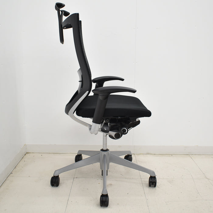 【中古】オカムラ バロン ハイバック 可動肘 ランバーサポート ハンガー 2019年製 2025031805【中古オフィス家具】