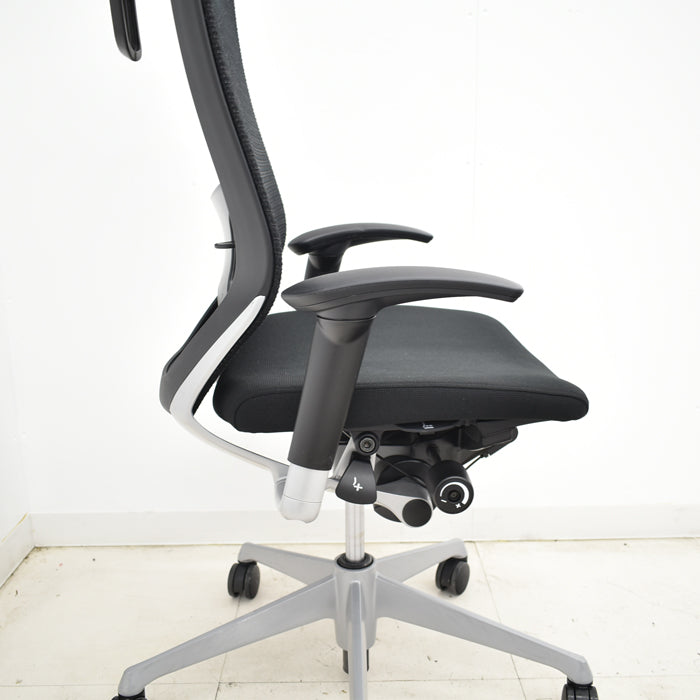 【中古】オカムラ バロン ハイバック 可動肘 ランバーサポート ハンガー 2019年製 2025031805【中古オフィス家具】