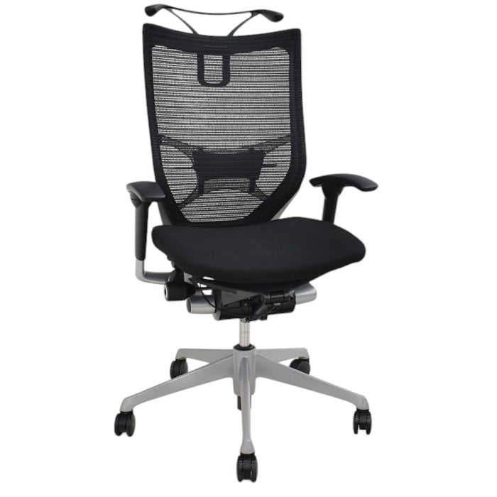 【中古】オカムラ バロン ハイバック 可動肘 ランバーサポート ハンガー 2019年製 2025031805【中古オフィス家具】