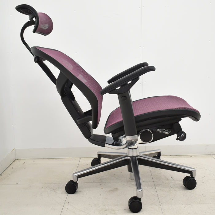 【中古】エルゴヒューマン エンジョイ 可動肘 ランバーサポート ヘッドレスト ポリッシュ 2025031903【中古オフィス家具】