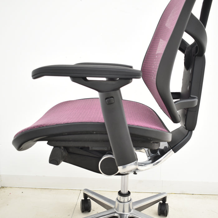 【中古】エルゴヒューマン エンジョイ 可動肘 ランバーサポート ヘッドレスト ポリッシュ 2025031903【中古オフィス家具】