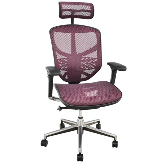 【中古】エルゴヒューマン エンジョイ 可動肘 ランバーサポート ヘッドレスト ポリッシュ 2025031903【中古オフィス家具】