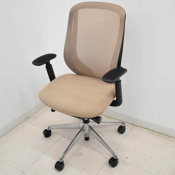 【中古】オカムラ シルフィー ハイバック 可動肘 バックカーブアジャスト 前傾機能 ポリッシュ脚 2025040701【中古オフィス家具】