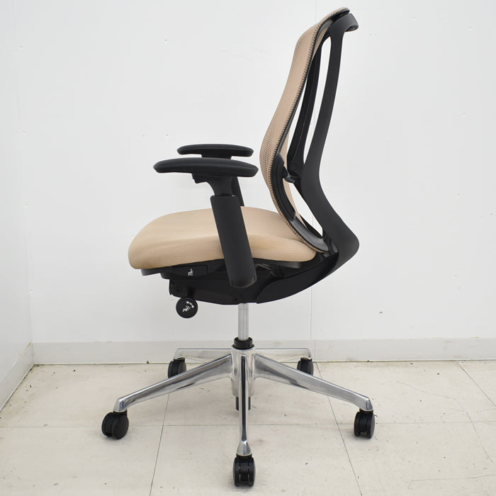 【中古】オカムラ シルフィー ハイバック 可動肘 バックカーブアジャスト 前傾機能 ポリッシュ脚 2025040701【中古オフィス家具】