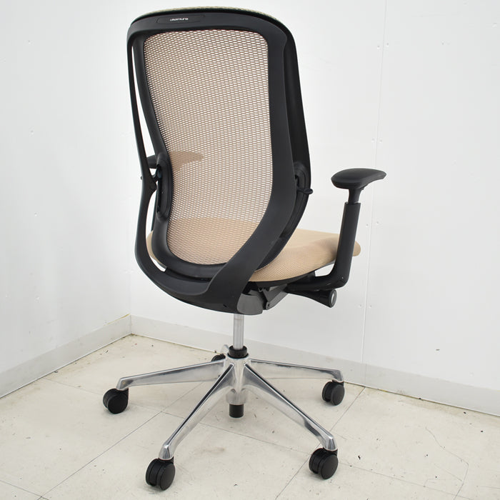 【中古】オカムラ シルフィー ハイバック 可動肘 バックカーブアジャスト 前傾機能 ポリッシュ脚 2025040701【中古オフィス家具】