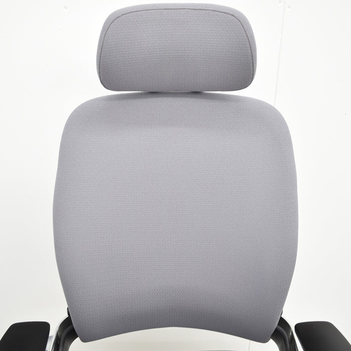 【中古】スチールケース リープV2 可動肘 ランバーサポート ポリッシュ ヘッドレスト USモデル ポリッシュ 2025040803【中古オフィス家具】