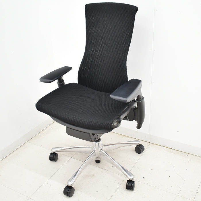 【中古】ハーマンミラー エンボディチェア 可動肘 ポリッシュ 2025040904【中古オフィス家具】