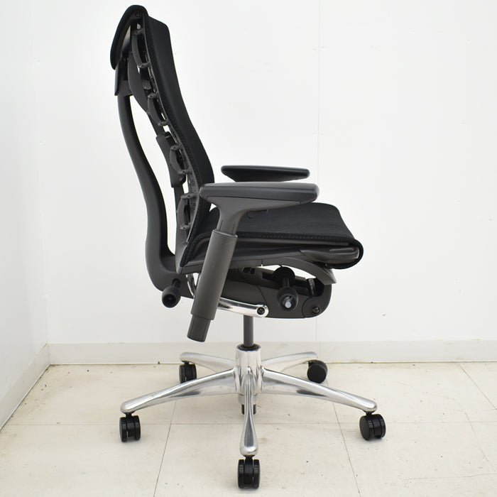 【中古】ハーマンミラー エンボディチェア 可動肘 ポリッシュ 2025040904【中古オフィス家具】