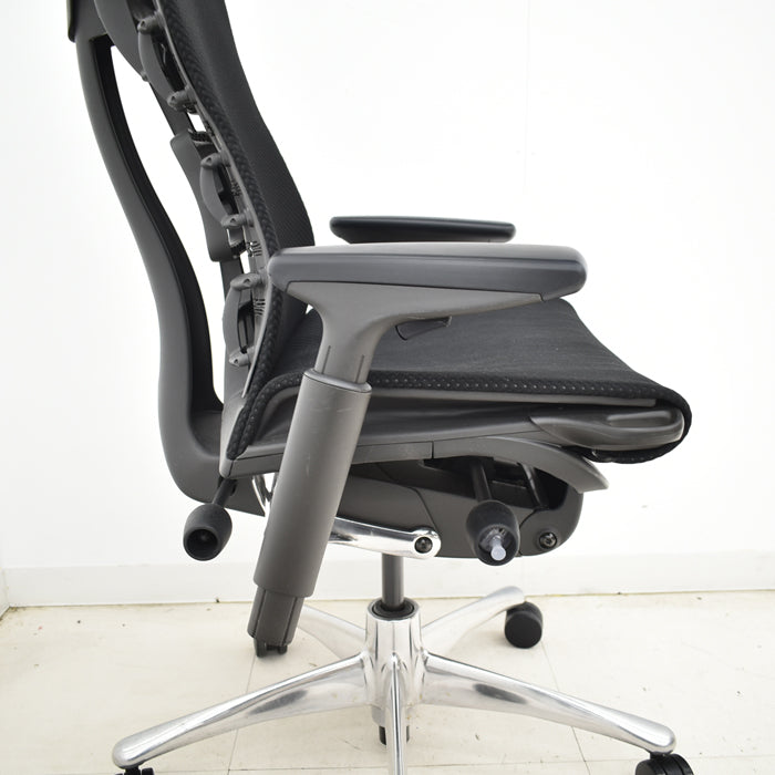 【中古】ハーマンミラー エンボディチェア 可動肘 ポリッシュ 2025040904【中古オフィス家具】