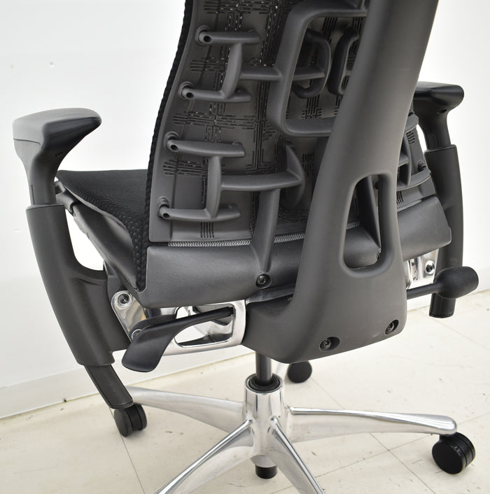【中古】ハーマンミラー エンボディチェア 可動肘 ポリッシュ 2025040904【中古オフィス家具】