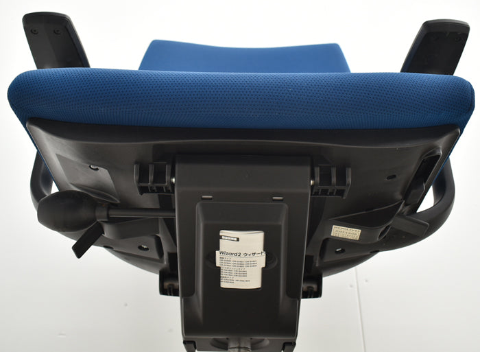 【中古】コクヨ ウィザードII 固定肘 ハイバック ランバーサポート 2018年製 2025041201【中古オフィス家具】