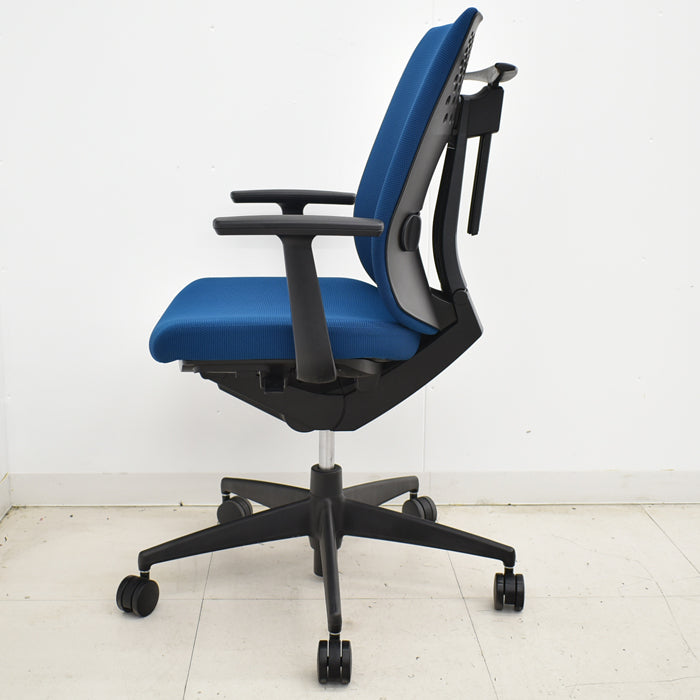 【中古】コクヨ ウィザードII 固定肘 ハイバック ランバーサポート 2018年製 2025041201【中古オフィス家具】