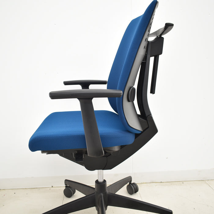 【中古】コクヨ ウィザードII 固定肘 ハイバック ランバーサポート 2018年製 2025041201【中古オフィス家具】