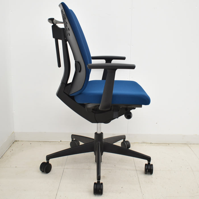 【中古】コクヨ ウィザードII 固定肘 ハイバック ランバーサポート 2018年製 2025041201【中古オフィス家具】