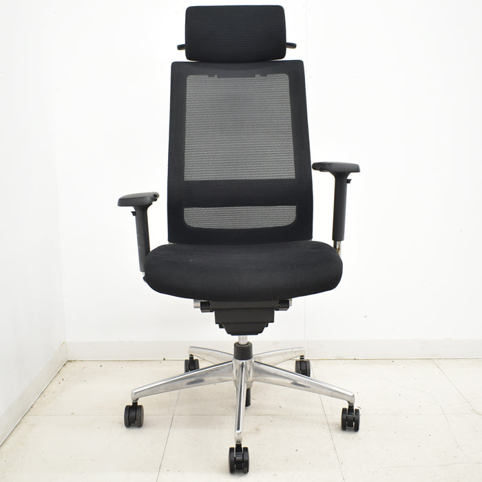 【中古】コクヨ エアフォート ヘッドレスト 可動肘 エアランバーサポート ポリッシュ 2025041203【中古オフィス家具】
