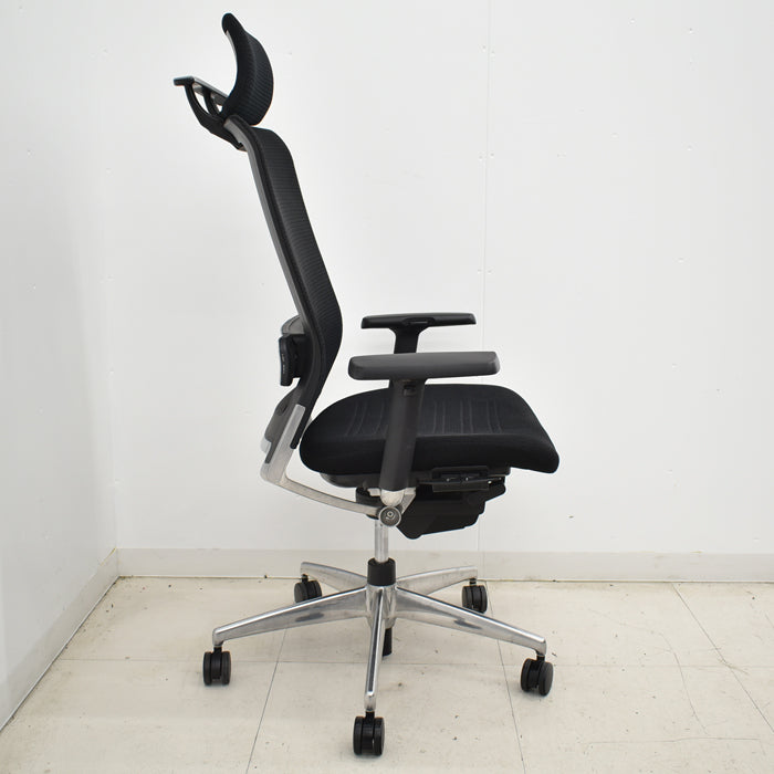 【中古】コクヨ エアフォート ヘッドレスト 可動肘 エアランバーサポート ポリッシュ 2025041203【中古オフィス家具】