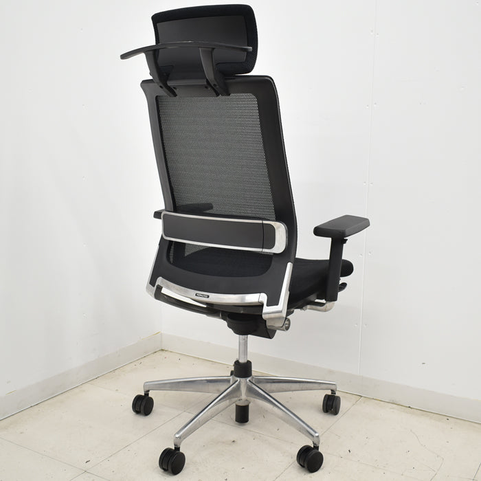 【中古】コクヨ エアフォート ヘッドレスト 可動肘 エアランバーサポート ポリッシュ 2025041203【中古オフィス家具】