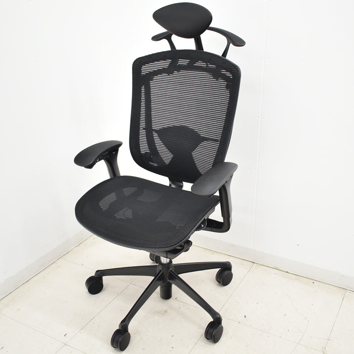 【中古】オカムラ コンテッサ 可動肘 ヘッドレスト ランバーサポート ハンガー 2025041204【中古オフィス家具】