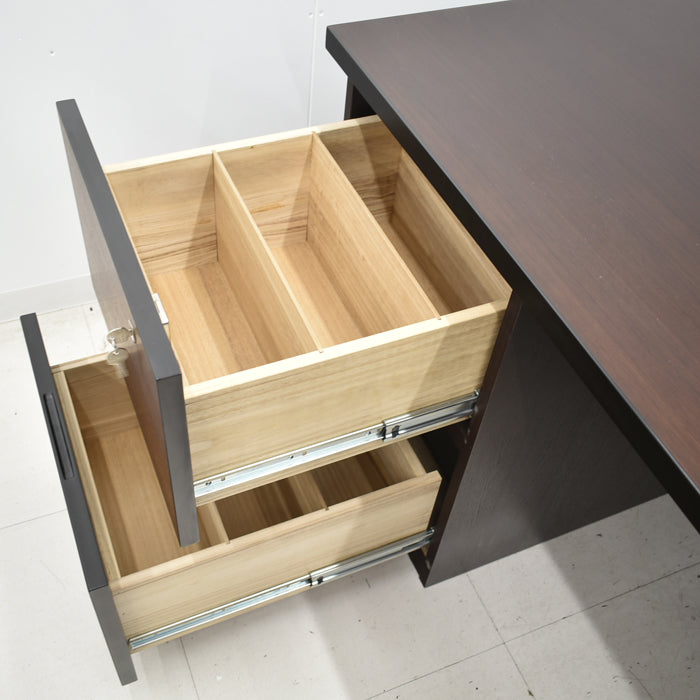 【中古】イトーキ X09シリーズ 役員用両袖机 W1600 2025041401【中古オフィス家具】