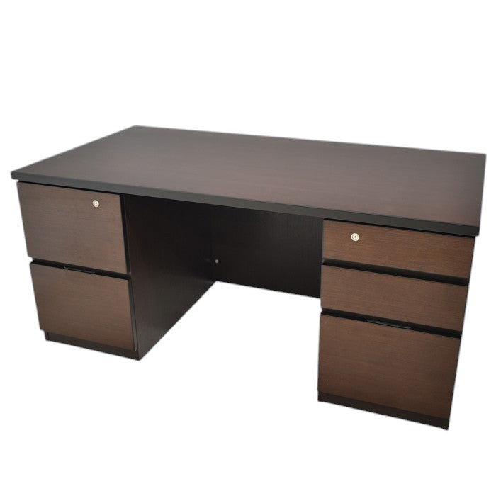 【中古】イトーキ X09シリーズ 役員用両袖机 W1600 2025041402【中古オフィス家具】