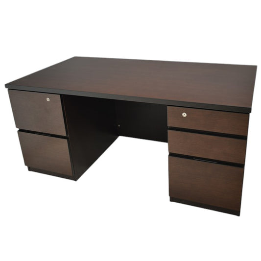 【中古】イトーキ X09シリーズ 役員用両袖机 W1600 2025041403【中古オフィス家具】