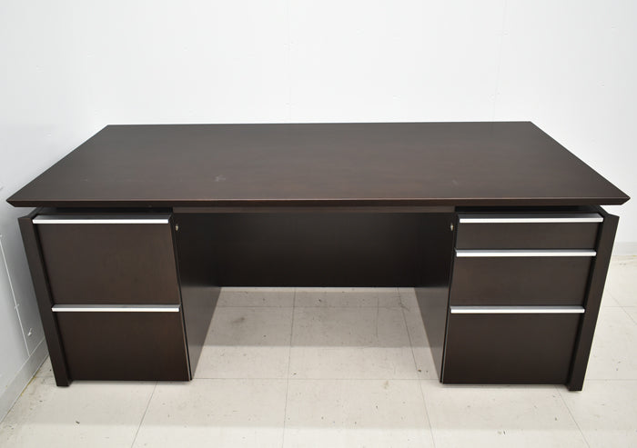 【中古】イトーキ X19シリーズ 役員用両袖机 W1800 2025041501【中古オフィス家具】