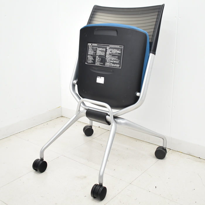 【中古】イトーキ レクシブ ミーティングチェア ネスティングチェア 幅470 2025041502【中古オフィス家具】