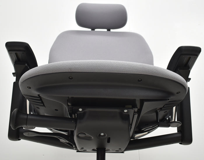 【中古】スチールケース リープV2 可動肘 ランバーサポート ポリッシュ ヘッドレスト USモデル ポリッシュ 2025041504【中古オフィス家具】